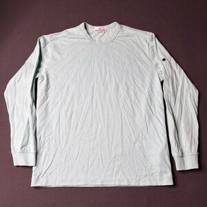 Stone Island Men’s Light Gray Long Sleeve Tee Sz XL without patch